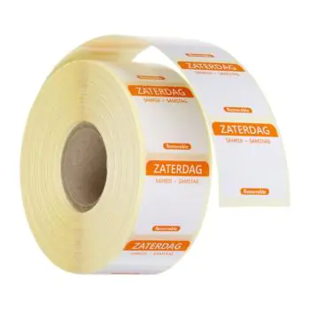 Daglabel - 1000 Stuks - Zaterdag - Hendi