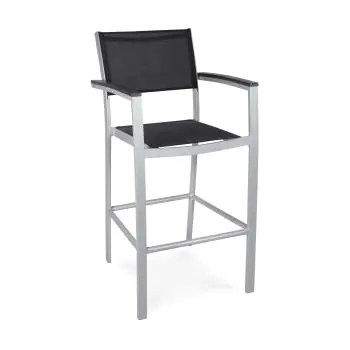 Terras Barkruk Moon Super - Antraciet - Textilene/Aluminium - G-Line