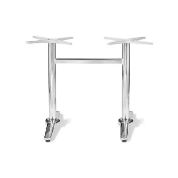 Tafelonderstel / Tafelpoot - 4 Teens - Chroom - Aluminium - G-Line