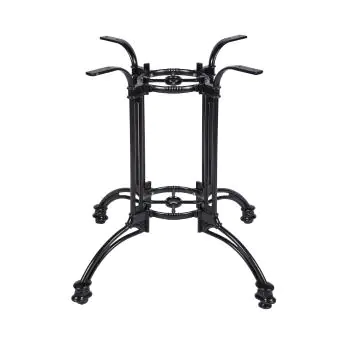 Tafelonderstel / Tafelpoot - 4 Teens - Zwart - Aluminium - G-Line