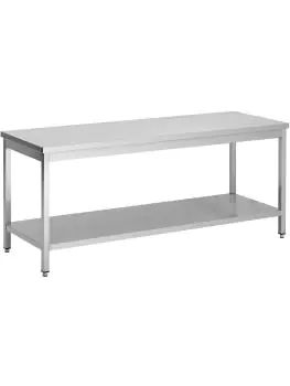 RVS Werktafel - Demontabel - Met Onderschap - G-Line
