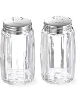 Peper- en zoutstrooier set - RVS - H 7 X 4 CM - Hendi - 465387