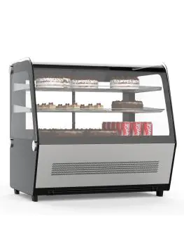 Koelvitrine - 1-Deurs - Tafelmodel - 120 Liter - RVS - 230V - G-Line