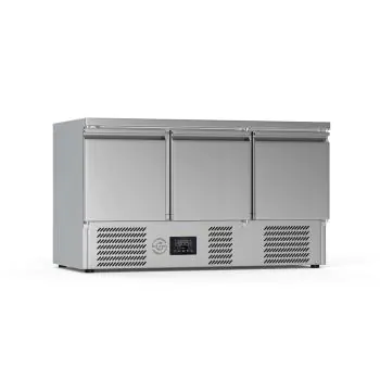 Koelwerkbank - 3-Deurs - RVS - G-Line