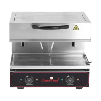 Salamander - H 53 x 60 x 52 CM - 49 KG - 380 - 415 - Zonder - Stekker V - 4000 W - RVS - +50°C / +300°C - Caterchef - 688160