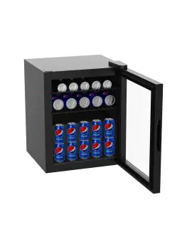 Koelkast Mini - 47 Liter - 1-Deurs - Glazen Deur - Statisch - Zwart - G-Line