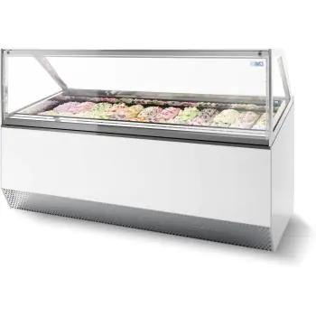 Schepijsvitrine Millenium - 20x 5 Liter - 230V - H 135.6 x B 182.6 x D 105.4 CM - Combisteel