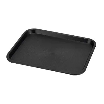 Dienblad - Fast Food - Zwart - Polypropyleen - L 35 x B 25 CM - G-Line