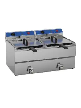 Friteuse - Elektrisch - Tafelmodel - Aftapkraan - 16 Liter - 2 x 230V - G-Line