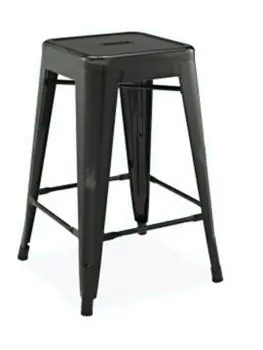 Barkruk Retro - Vintage Look - Zwart - Metaal - G-Line
