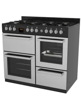 Gasfornuis - 7 Pitten - 2 Elektrische Ovens - Grill - Opslagruimte - RVS - 400V - G-Line