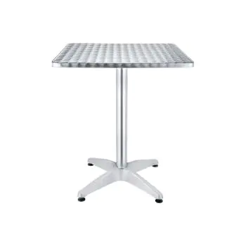 Terrastafel - Zilver - Aluminium - H 74 x B 70 x D 70 CM - G-Line