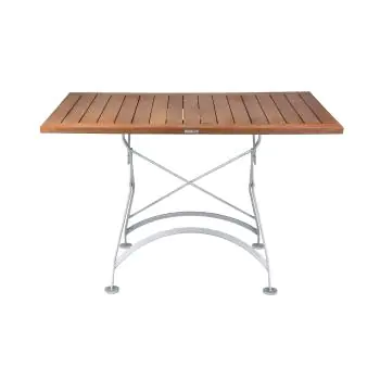 Terrastafel - Hout - Gietijzer - H 76.5 x B 120 x D 80 CM - G-Line