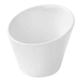 Kom - Rond - Schuine Rand - Wit - Melamine - Ø10 - G-Line