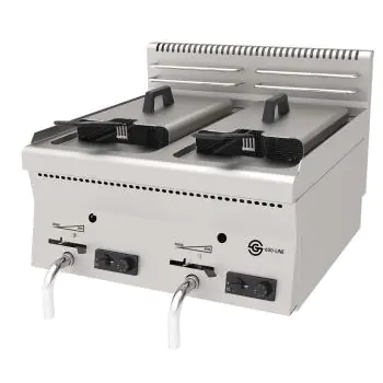 Friteuse - Gas - Tafelmodel - 2 x 8 Liter - RVS - G600 Line - G-Line