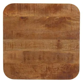 Tafelblad - Afgeronde Hoeken - Mango Rough - 70 x 70 CM - G-Line