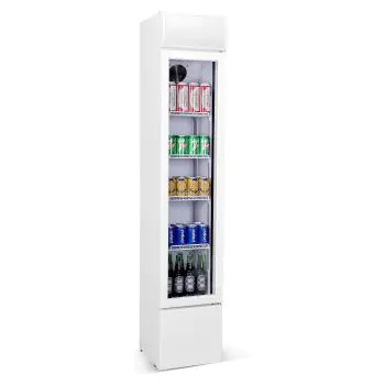 Koelkast - 105 Liter - 1-Deurs - Glazen Deur - Geventileerd - Wit - Combisteel