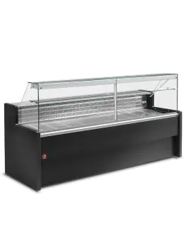 Koeltoonbank Romein - 150 CM - Rechte ruit - 320W - 230V - Zwart - Diamond - RO15/B5-R2