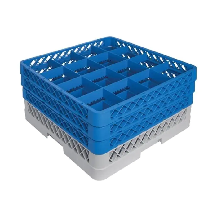 Voetglazenkorf - H 22 x 50 x 50 CM - 0.01 KG - Polypropyleen - Voetglazenkorf - CaterRacks - CR1623 CR1623 €32.30 Afwaskorven voor voetglazen