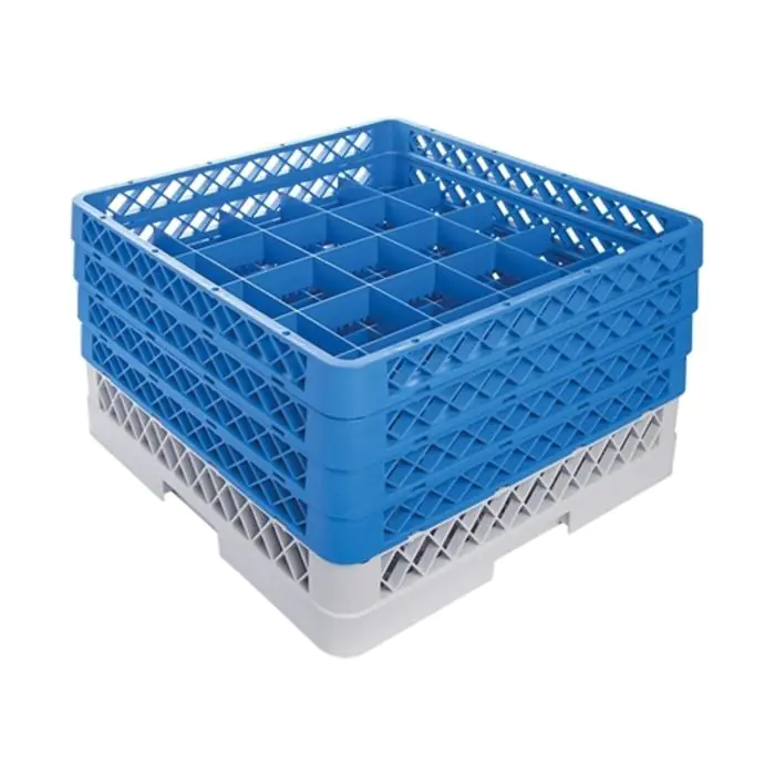 Bekerglazenkorf - H 26 x 50 x 50 CM - 0.01 KG - Polypropyleen - Bekerglazenkorf - CaterRacks - CR2514 CR2514 €39.95 Afwaskorven voor bekerglazen