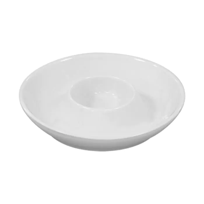 Eierdopje Vaste Schotel - Ø 10.5 CM - Wit - Porselein - Emga E931016 €0.95 Eierdoppen