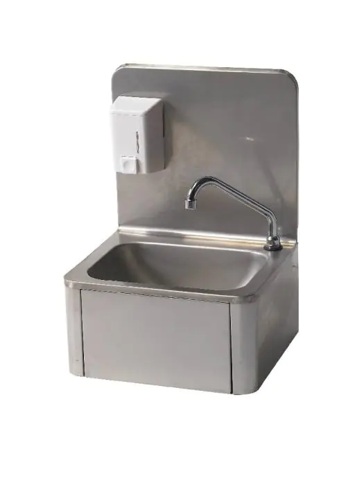 Wasbak - Met zeepdispenser - 40 x 34 CM - Diamond - LM4-LSD LM4-LSD €266.18 RVS wasbakken / spoelbakken