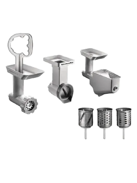 Accessoireset - 6-delig - Vleesmolen, Rasp, Groentezeef - Kitchenaid - AD294 AD294 €443.99 Overige