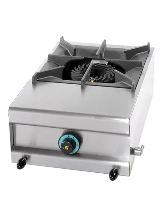 Gasbrander - Aardgas - 1 brander - 7.5kW - Cook Mach - 321201-h 321201-h €378.00 Branders