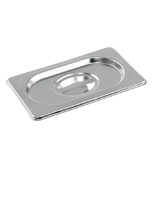 Deksel gastronormbak - 1/9 GN - H 3 x 17.6 CM - RVS - Vogue - K997 K997 €2.59 GN deksels rvs