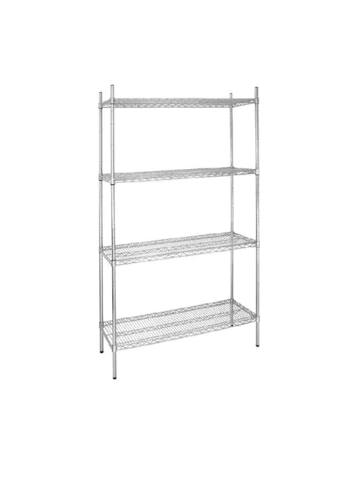 Stelling - 4 schappen - H 184 x 91.5 x 46 CM - Zink - Vogue - L927 L927 €114.99 Stelling