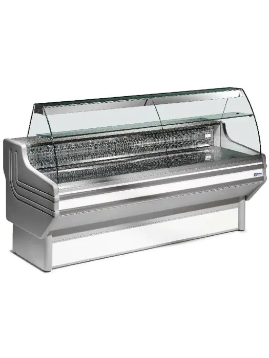 Gekoelde Vitrinetoonbank - Gebogen Ruiten - Statisch Gekoeld - Diamond - JY30/A1 JY30/A1 €3,678.68 Koeltoonbanken