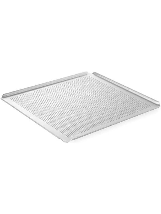 Tray geperforeerd GN 2/3 - met 4 randen - Aluminium - H 1 X 32.5 X 35.4 CM - Hendi - 808313 808313 €21.50 Bakplaten en braadslede