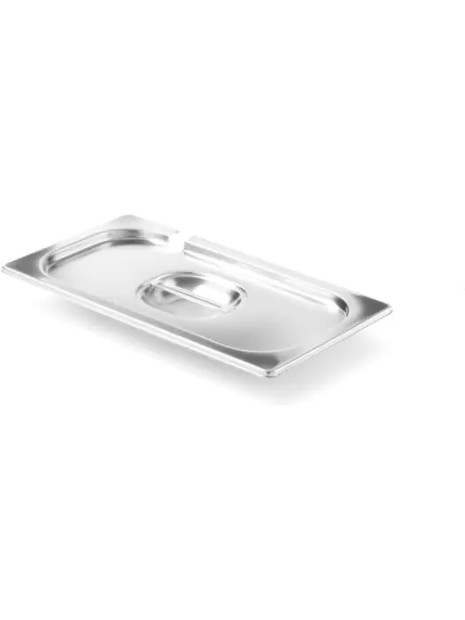 Gastronormdeksel met lepeluitsparing - RVS 1810 - 32.5 X 53 CM - Hendi - 805107 805107 €22.50 GN deksels lepeluitsparing