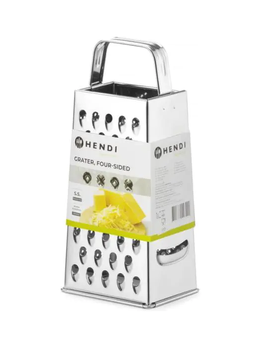 Rasp vierzijdig - RVS - H 20 X 6.5 X 9 CM - Hendi - 443002 443002 €6.50 Raspen/persen/snijden