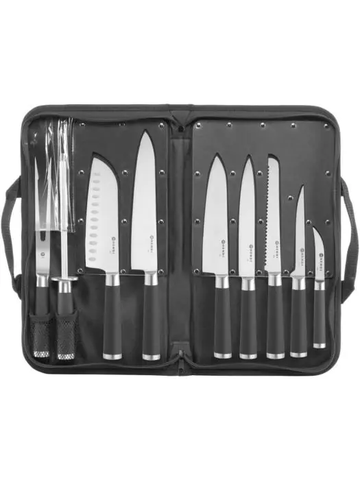 Messenset 9-delig - RVS - H 6.5 X 26 X 44.5 CM - Hendi - 975770 975770 €66.73 Keukenmessen
