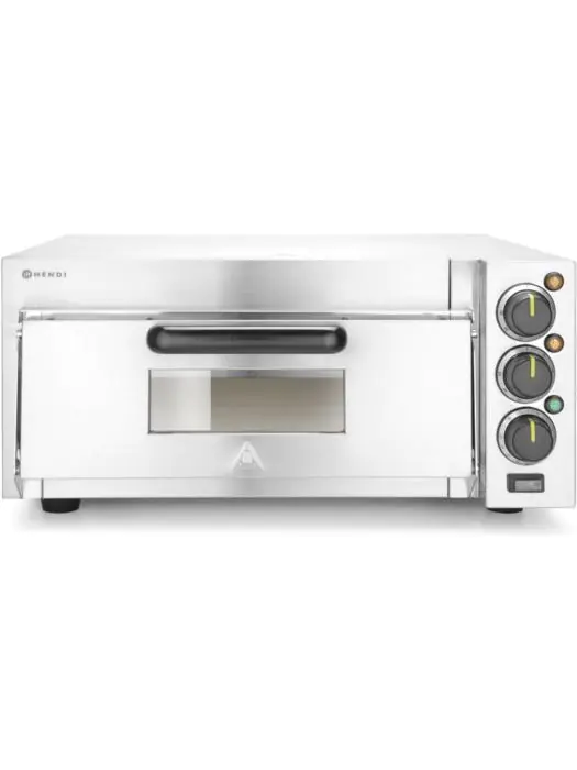 Pizzaoven - Elektrisch - H 27.5 x 56 x 58 CM - 230V - Zilver - Hendi - 220290 H220290 €264.61 Elektrische pizzaovens