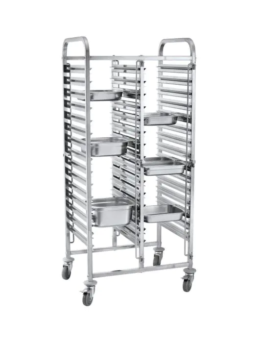 Regaalwagen - Dubbel - 30 x 1/1 GN - H 173 x 55 x 74 CM - Hendi - 810576 H810576 €275.73 Regaalwagens