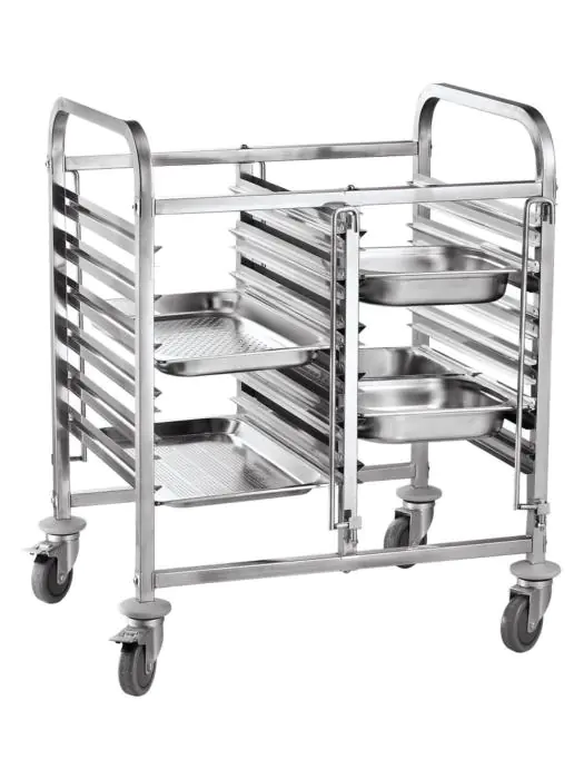 Regaalwagen - Dubbel - 12 x 1/1 GN - H 94 x 55 x 74 CM - Hendi - 810569 H810569 €180.00 Regaalwagens