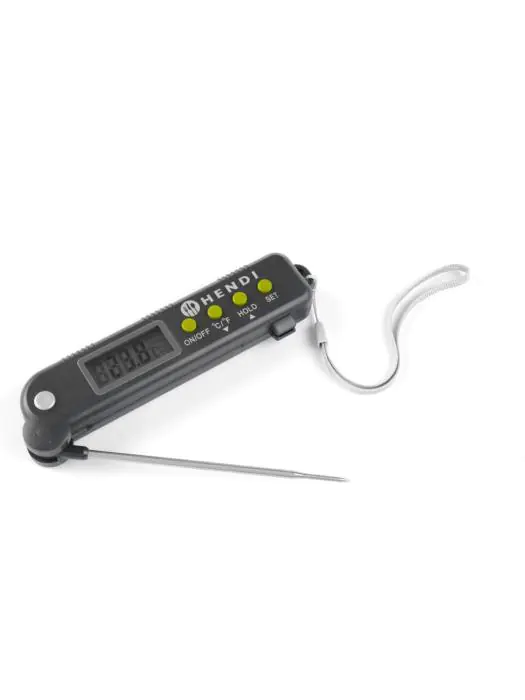 Thermometer met inklapbare sonde - H 2.5 X 4 X 16 CM - Hendi - H271308 H271308 €21.42 Thermometer