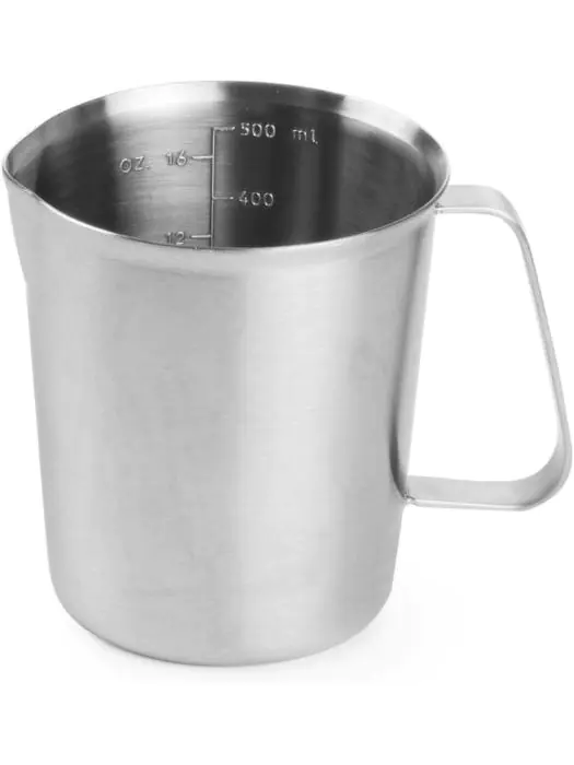 Maatbeker roestvast staal - RVS 1810 - H 10.5 X 9 X 13 CM - Hendi - H516102 H516102 €13.95 Maatbekers