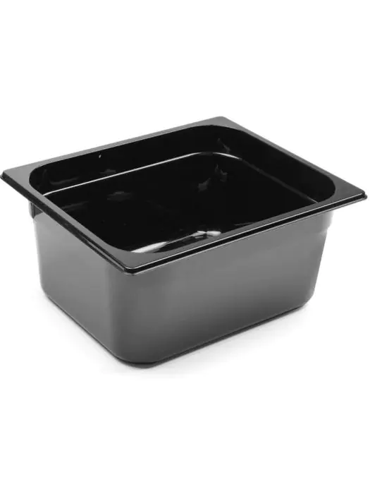 Container - 1/2 GN - 9.5 Liter - Zwart - H 14.9 x 32.4 x 26.4 CM - Hendi - 862414 H862414 €13.50 GN bakken zwart