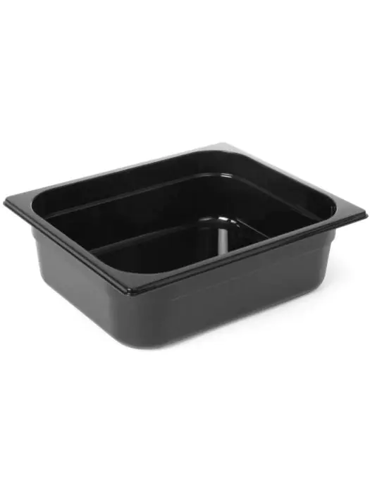 Container - 1/2 GN - 4 Liter - Zwart - H 6.3 x 26.3 x 32.2 CM - Hendi - 862438 H862438 €8.25 GN bakken zwart