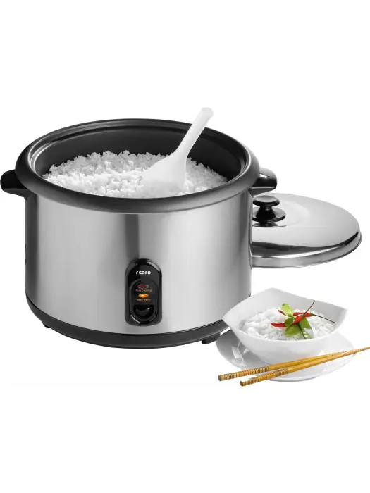 Rijstkoker - Elektrisch - RVS - 9,9 Liter - 230V - H 30 x B 42 x D 42 CM - Saro - 282-3080 282-3080 €105.00 Rijstkokers