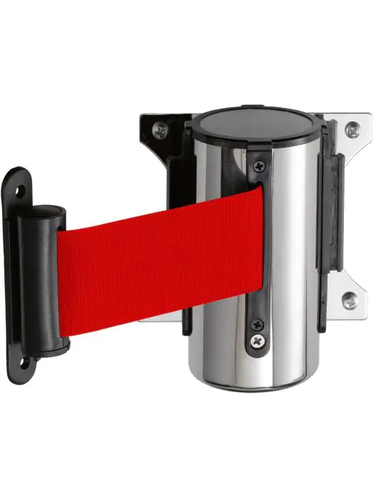 Muursysteem voor afzetpaal - Rood - RVS - B 300 CM - Saro - 399-2009 399-2009 €27.00 Sierkoord en afzetpalen
