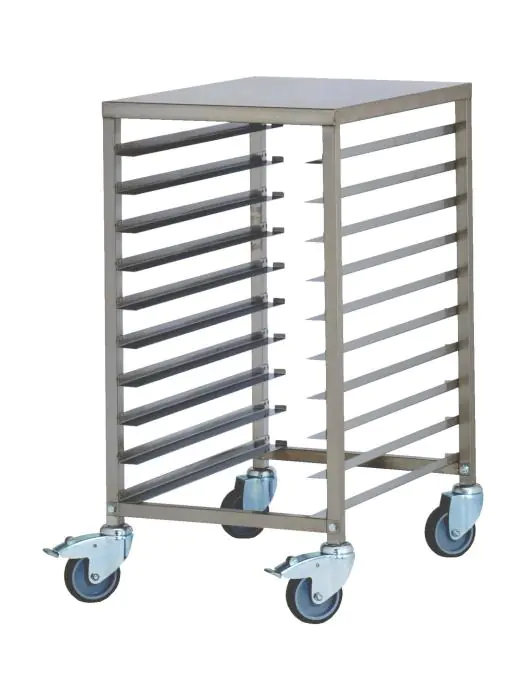 Bakkerijwagen - RVS - H 90 x B 46.3 x D 61.5 CM - Saro - 487-1090 487-1090 €350.00 Transportwagens