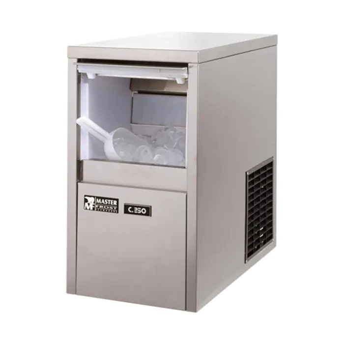 Ijsblokjesmachine - H 58 x 33.5 x 58 CM - 32 KG - 220 - 240 V - 295 W - Luchtgekoeld - R452A - RVS - MasterFrost - 706025 706025 €716.00 Holle ijsblokjesmachines