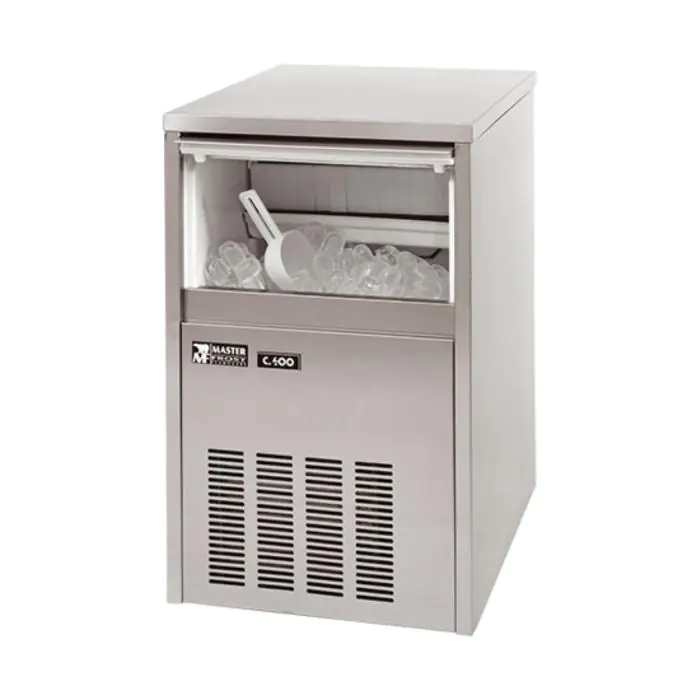 Ijsblokjesmachine - H 75 x 48 x 55 CM - 44 KG - 220 - 240 V - 575 W - Luchtgekoeld - R452A - RVS - MasterFrost - 706040 706040 €933.00 Holle ijsblokjesmachines
