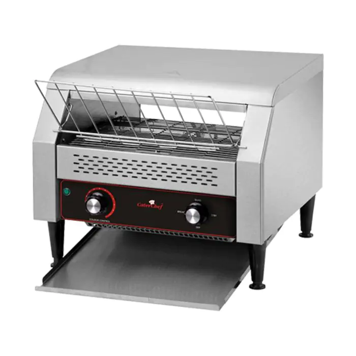 Conveyor Toaster - H 39.1 x 46.8 x 54 CM - 20.5 KG - 220 - 240 V - 2640 W - RVS - Caterchef - 688300 688300 €360.96 Tosti / broodrooster apparatuur