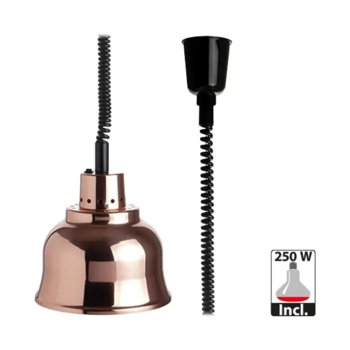 Warmhoudkap - H 22 CM - 1.4 KG - Ø22.5 CM - 220 - 240 V - Koper - Caterchef - 508022 508022 €106.31 Warmhoudlamp