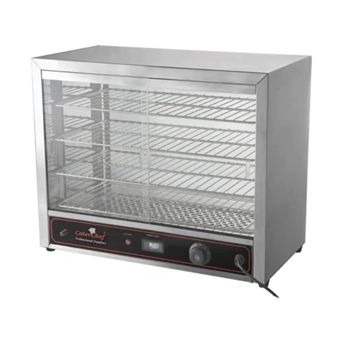 Warmhoudvitrine - H 53 x 64 x 36 CM - 45 KG - 220 - 240 V - 1000 W - RVS - +30°C / +85°C - Caterchef - 680050 680050 €233.75 Warmhoudvitrine